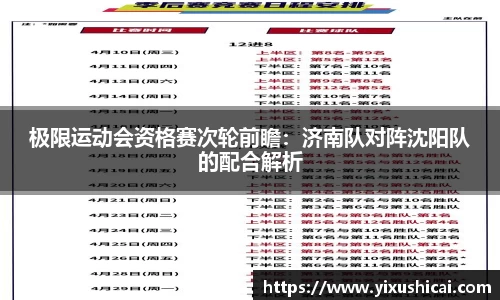 极限运动会资格赛次轮前瞻：济南队对阵沈阳队的配合解析